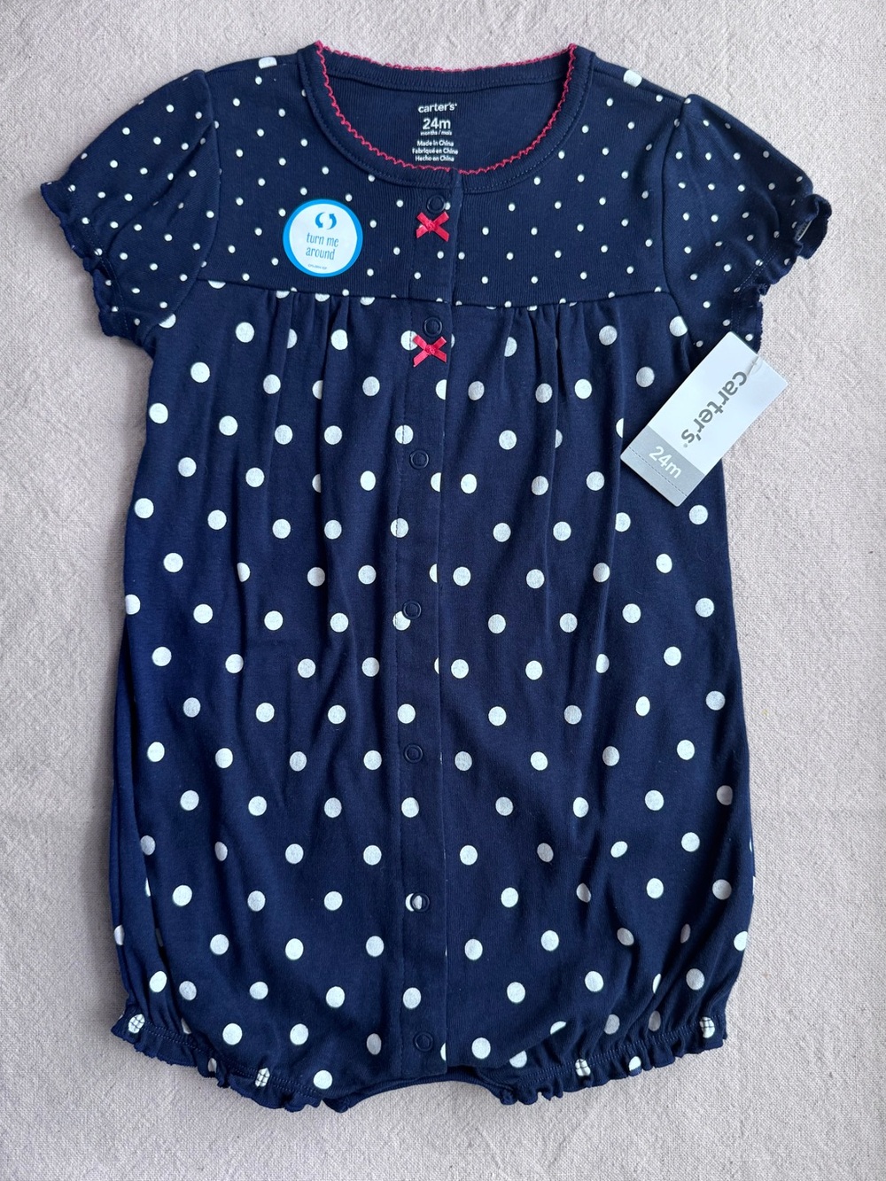 Toddlers Carter’s Strawberry Snap-Up Romper - NWT